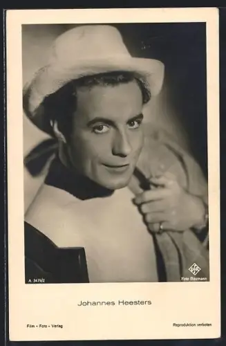 AK Schauspieler Johannes Heesters in Cowboy-Kleidung