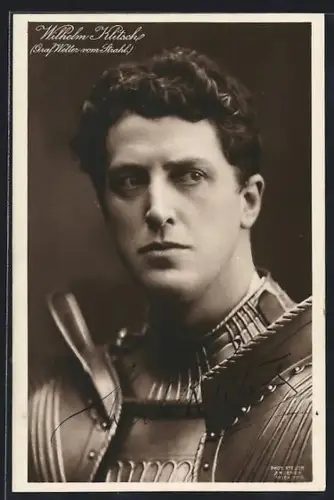 AK Schauspieler Wilhelm Klitsch als Graf Wetter vom Stahl porträtiert