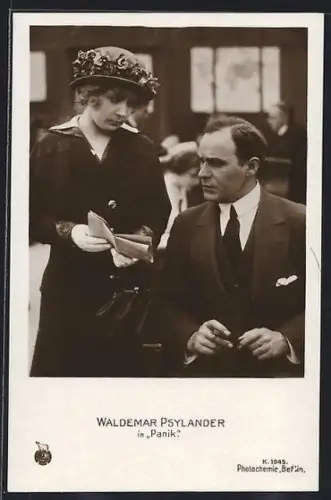 AK Schauspieler Waldemar Psylander in Panik
