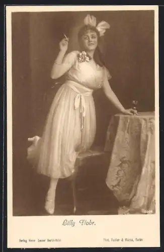 AK Schauspielerin Lilli Flohr mit Zigarette