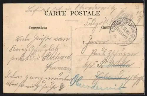 AK Châlons, Camp de Châlons, Campement d`Artillerie