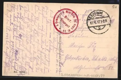 AK Bétheniville, Vue de la rue principale avec bâtiments et passants