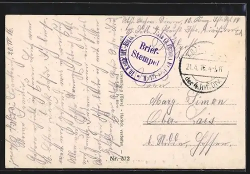 AK Betheniville, Soldats au bord de la rivière pendant la guerre 1914/15