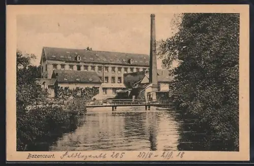 AK Bazancourt, Vue de l`usine près de la rivière