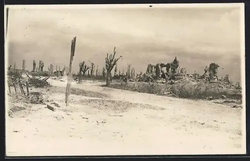AK Loivre /Aisne, Le village détruit pendant la guerre