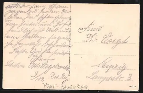 AK Pont-Faverger, Vue sur les toits du village et paysage environnant