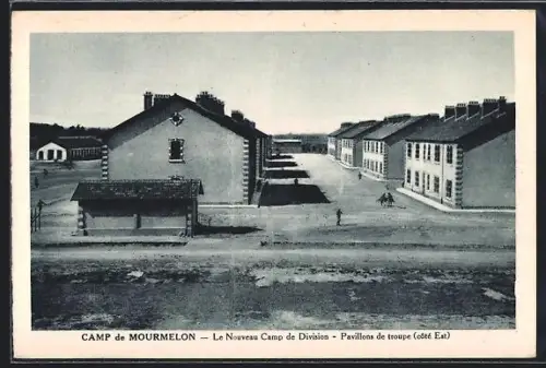 AK Mourmelon, Le Nouveau Camp de Division, Pavillons de troupe, côté Est