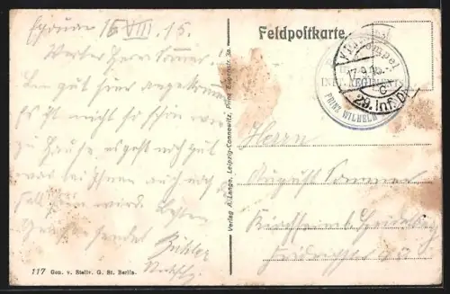 AK Époye, Soldaten auf einer Strasse im Ort