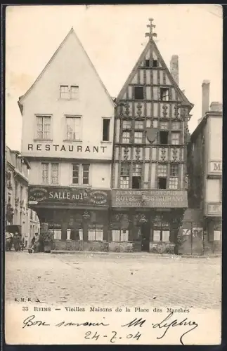 AK Reims, Vieilles Maisons de la Place des Marchés, Restaurant