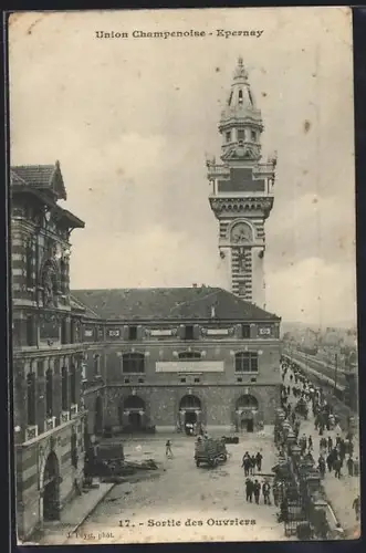 AK Épernay, Sortie des Ouvriers de l`Union Champenoise