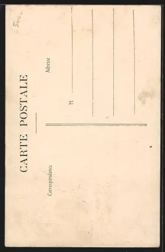 AK Reims, Place Royale et rue Colbert avec statue et passants animés