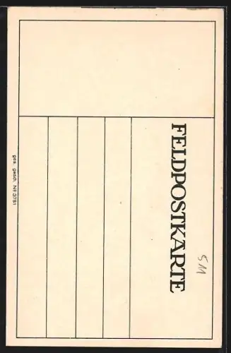 Künstler-AK Lavannes, Hindenburgplatz 1915