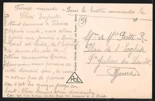 AK Fismes /Marne, Le Pont Neuf