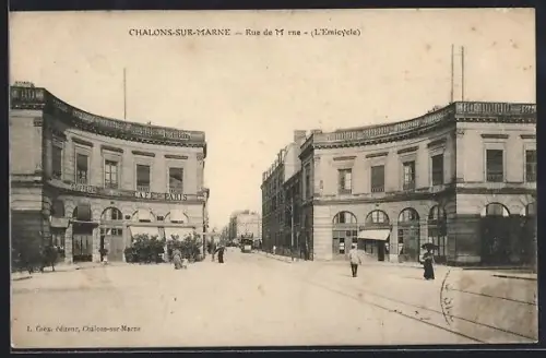 AK Châlons-sur-Marne, Rue de Marne, L`Encyclie