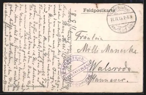 AK Heutrégiville, Vue de la rue principale avec habitants et arbres en hiver