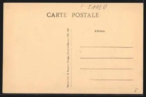 AK Sézanne /Marne, Le Pensionnat, Rue Léon-Jolly