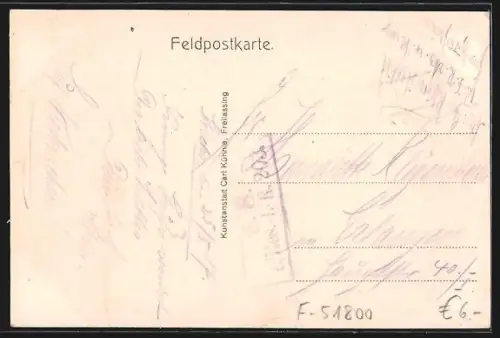 AK Cernay-en-Dormois, Ruines de l`église après la guerre et cloche déplacée par des soldats