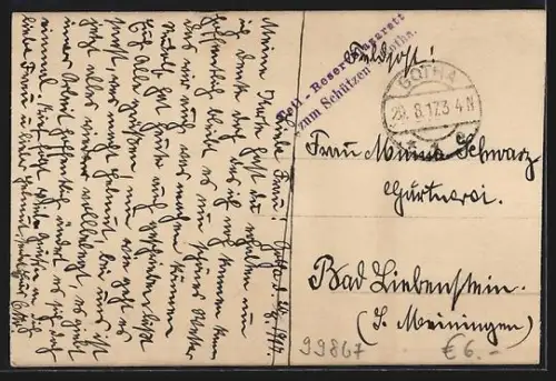 AK St. Hilaires, Blick zur Mühle