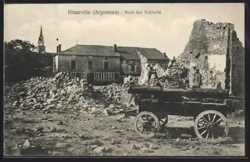 AK Binarville /Argonnen, Nach der Schlacht