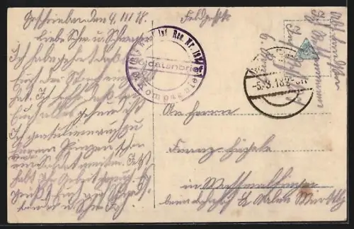 AK Cernay bei Reims, Ruines de l`église après le bombardement