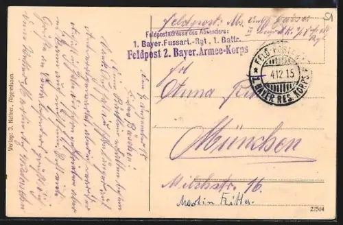 AK Vitry i. A., Soldaten mit Pferdekutschen im Ort