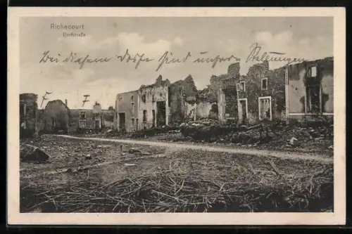 AK Richecourt, Dorfstrasse