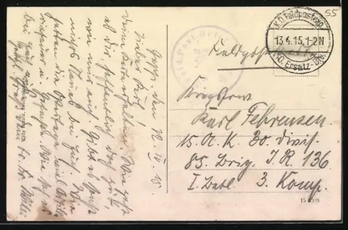 AK Richecourt, Dorfstrasse