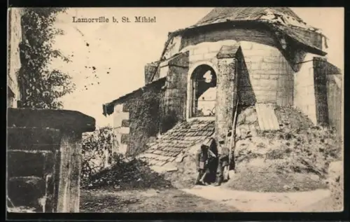 AK Lamorville, zerstörte Kirche