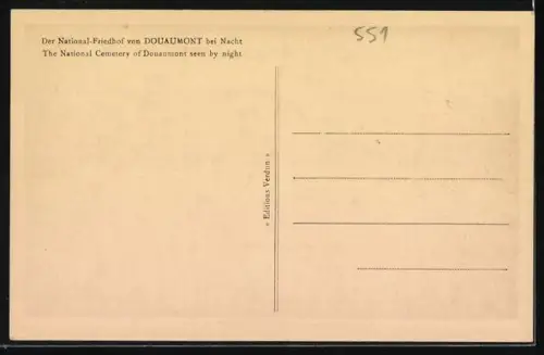AK Douaumont, Le Cemetiere National
