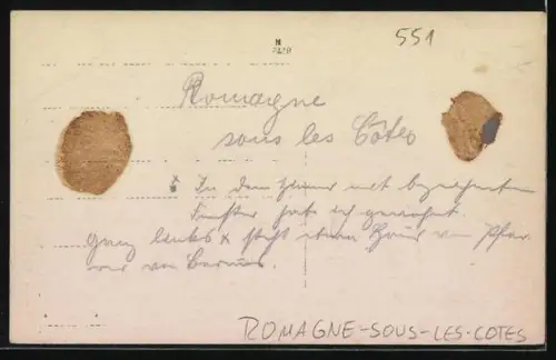 Foto-AK Romagne-sous-les-Cotes, Vue générale