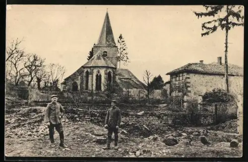 AK Damvillers /Verdun, Le village détruite