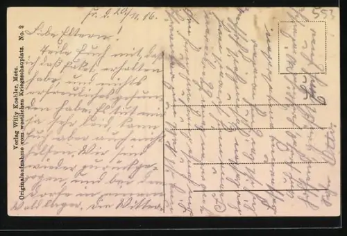 AK Rouvres, zerstörte Strassenpartie mit Häuserruinen