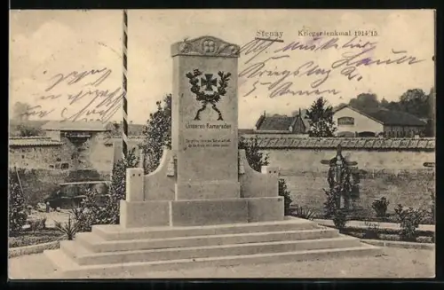 AK Kriegerdenkmal Stenay 1914 /15