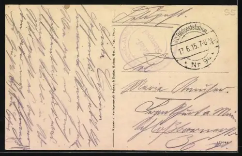 AK Kriegerdenkmal Stenay 1914 /15