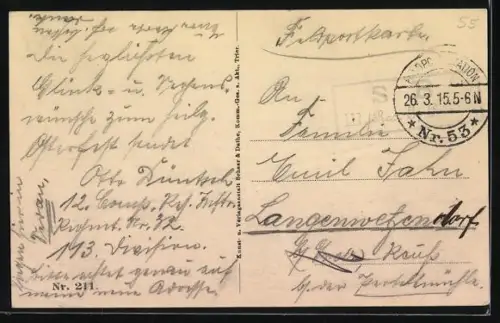 AK Montmedy, Ansicht der von den Franzosen gesprengten Brücke