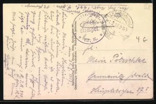 AK Damloup /Fort Vaux, Vue sur le village complètement en ruines