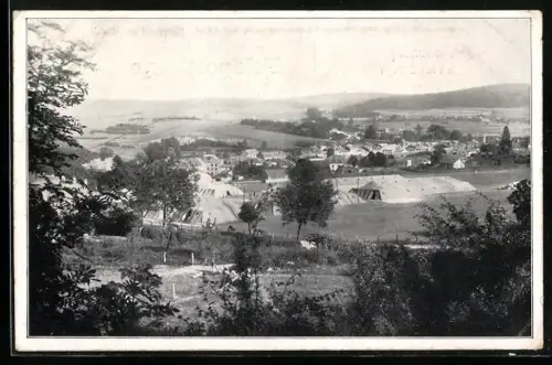 AK Montmédy, Stadt mit Zeltlager