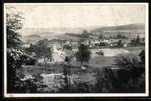 AK Montmédy, Stadt mit Zeltlager