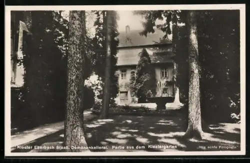 AK Eltville am Rhein, Kloster Eberbach, Klostergarten