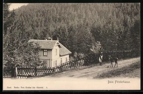 AK Goslar, Beim Försterhause im Wald