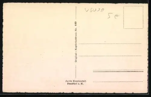 AK Alt-Frankfurt, Strassenpartie mit Römer, Rathaus