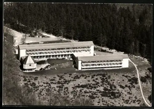 AK Arnoldshain im Taunus, Evangelische Akademie und Rüstzeitenheim, Fliegeraufnahme