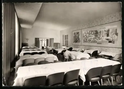 AK Bad Soden /Taunus, Speisesaal des Bergmanns-Erholungswerks e.V.