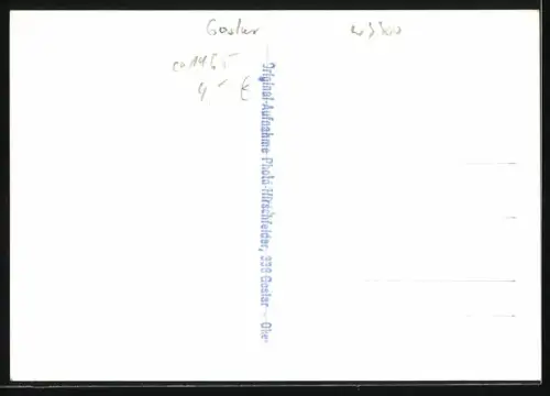 Foto-AK Goslar, Panorama mit Fabriken und Umgebung