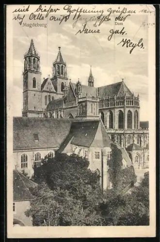 AK Magdeburg, Blick zum Dom
