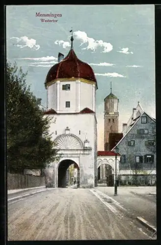 AK Memmingen, Blick zum Westertor