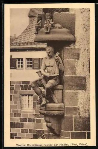 AK Worms, Cornelianum, Volker der Fiedler von Prof. Wbra