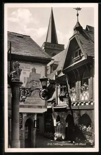 AK Assmannshausen am Rhein, Partie im Ort