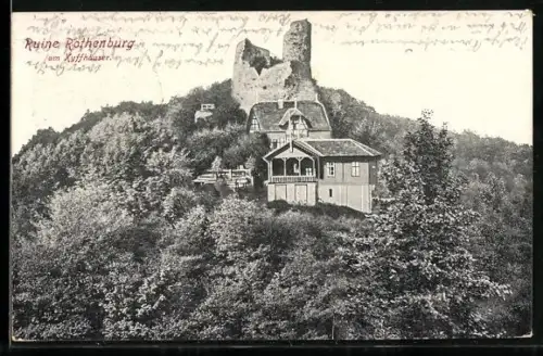 AK Kyffhäuser, Hotel Ruine Rothenburg, Inh. G. Reinecke jr.