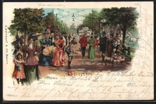 Lithographie Berlin, Unter den Linden